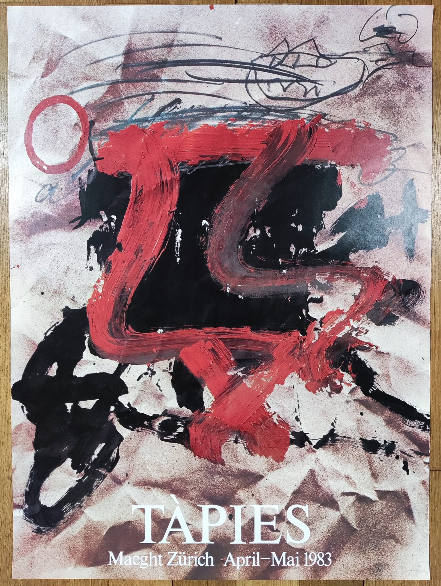 Antoni Tàpies art poster - 21.9"×29.7" (55.5×75.5cm)