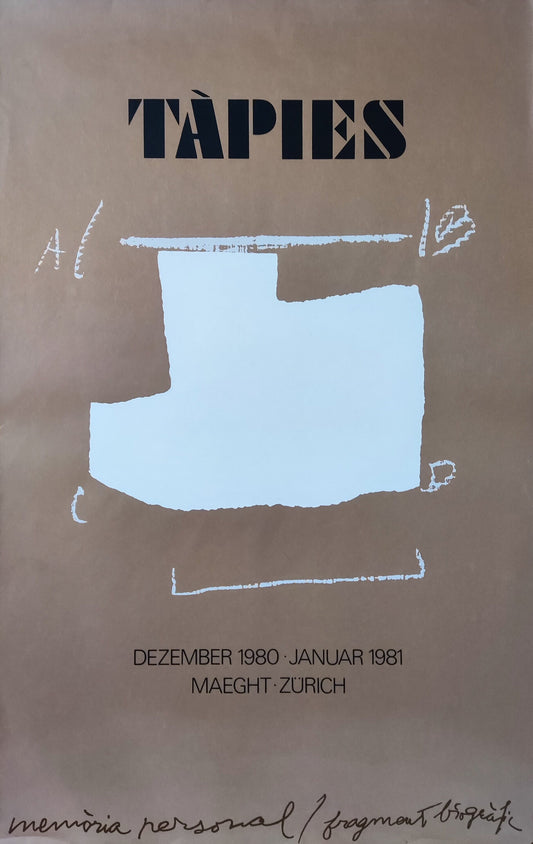 Antoni Tàpies art poster - 23.6"×37.4" (60×95cm)