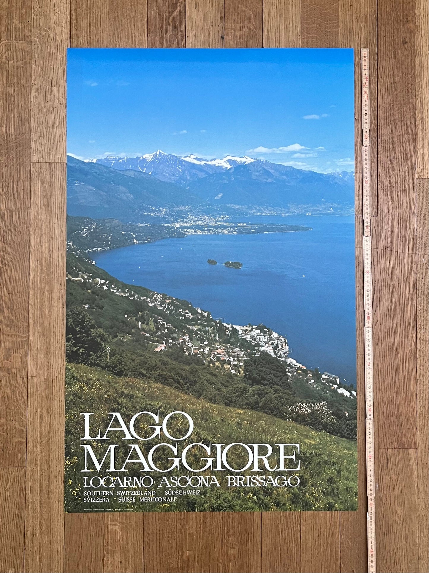 Lago Maggiore - Locarno Ascona Brissago art poster - 25.2"×40.2" (64×102cm)