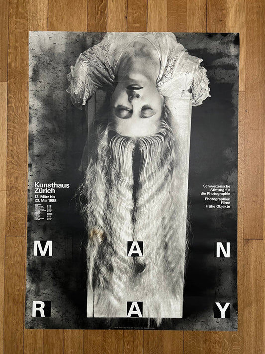 Man Ray original art exhibition poster - 35.6"×50.4" (90.5×128cm)