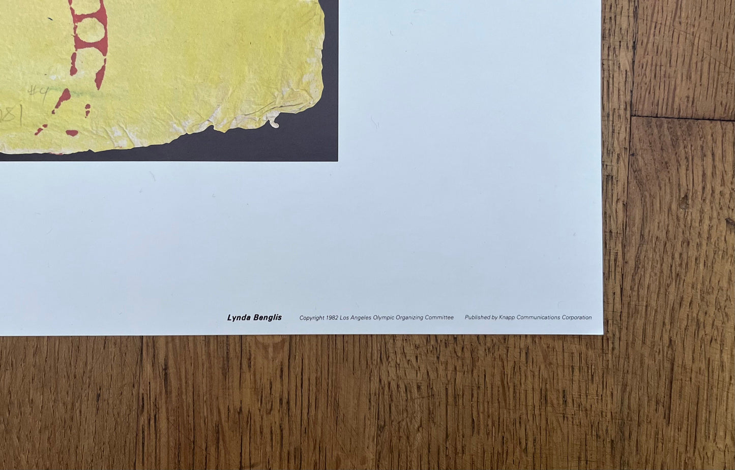 Lynda Benglis LA 1984 olympic poster - 36.0"×24.2" (91.5×61.5cm)