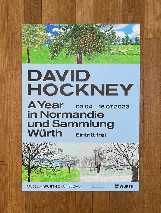 David Hockney art exhibition poster - 23.4"×33.1" (59.5×84cm)