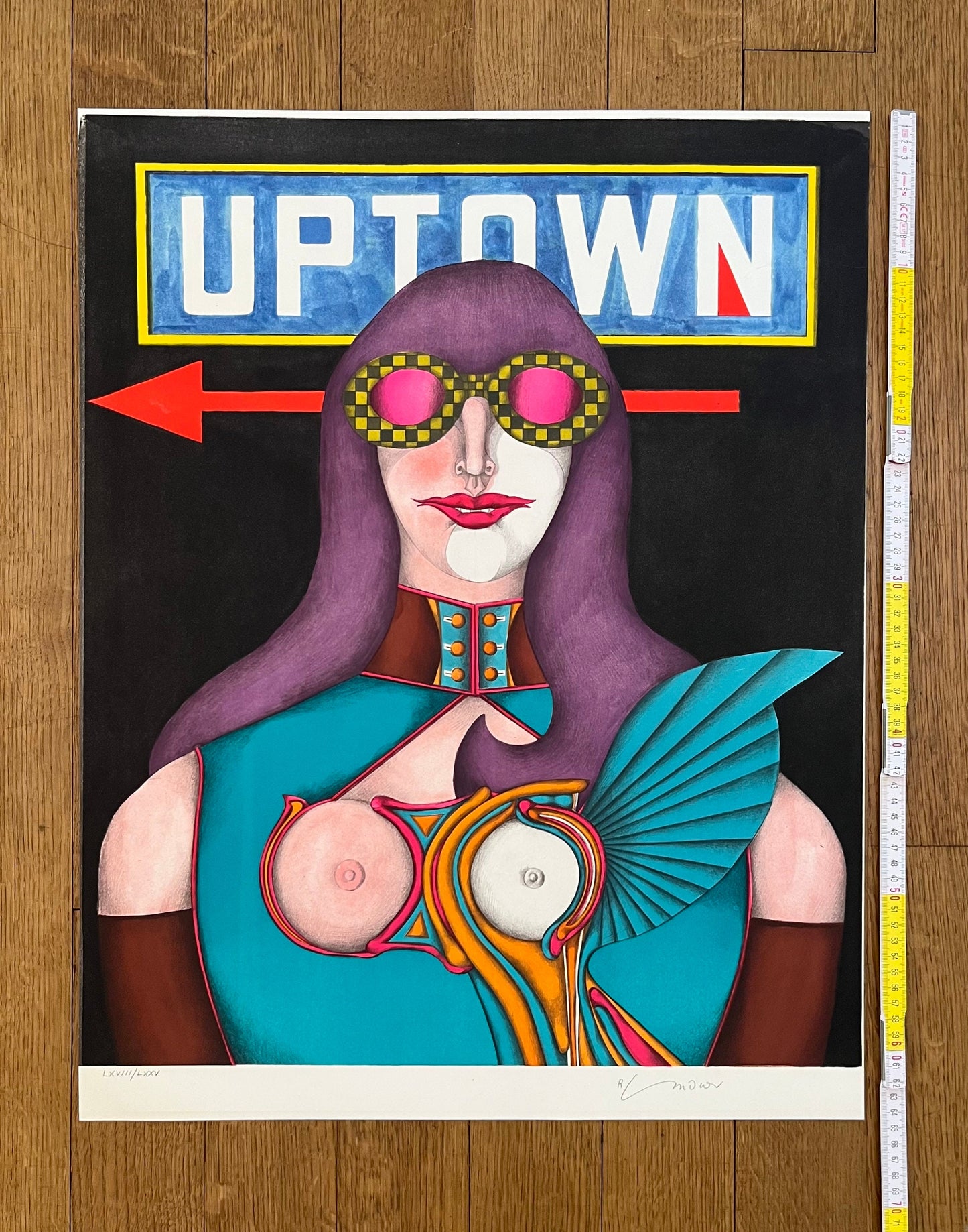 Richard Lindner original art print signed - 19.9"×25.6" (50.5×65cm)