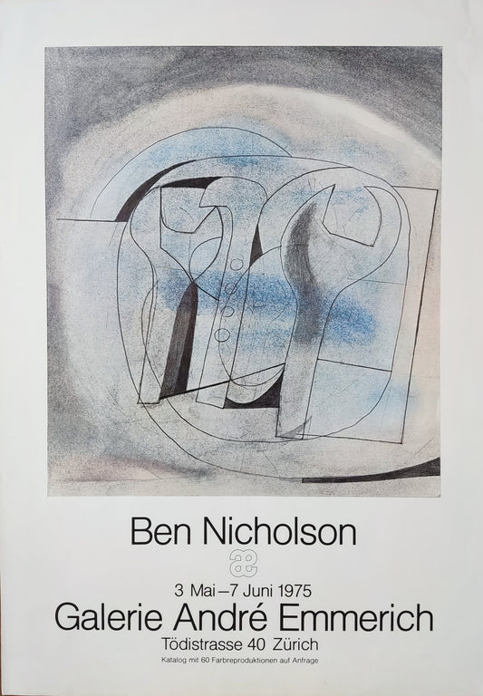 Ben Nicholson art exhibition poster - 17.7"×25.2" (45×64cm)