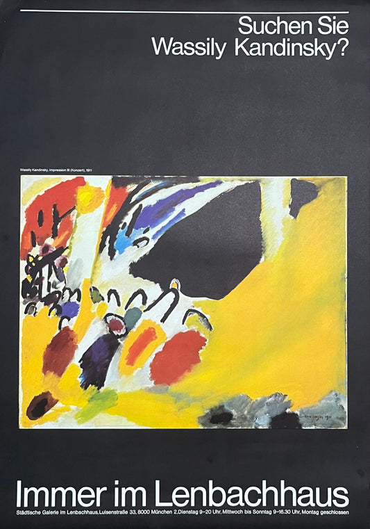 Wassily Kandinsky original art poster - 23.2"×33.1" (59×84cm)