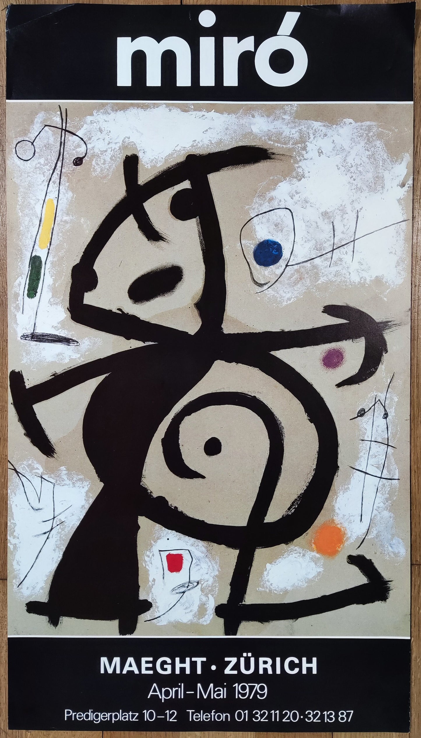 Joan Miró original art poster - 17.5"×31.5" (44.5×80cm)