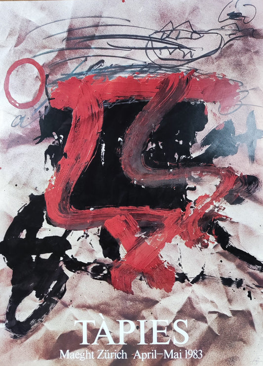 Antoni Tàpies art poster - 21.9"×29.7" (55.5×75.5cm)