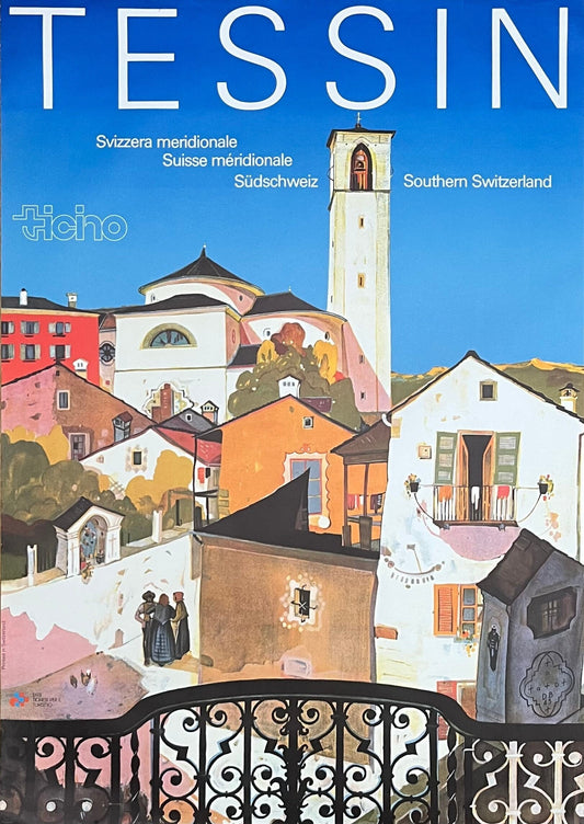 Tessin art poster - 35.6"×50.4" (90.5×128cm)