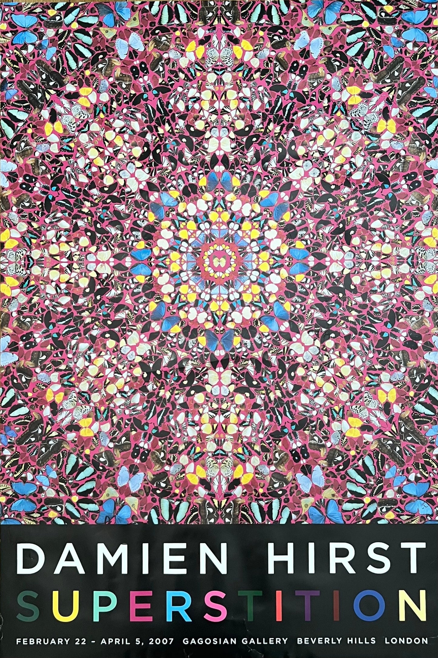 Damien Hirst art poster signed used - 26.0"×38.8" (66×98.5cm)