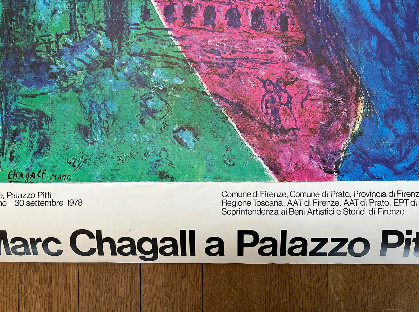 Marc Chagall original art poster - 25.2"×39.2" (64×99.5cm)