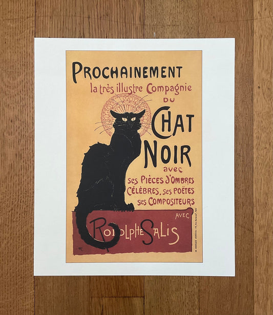 Chat Noir Rodolphe Salis Art Poster reprint - 12.4"×14.6" (31.5×37cm)