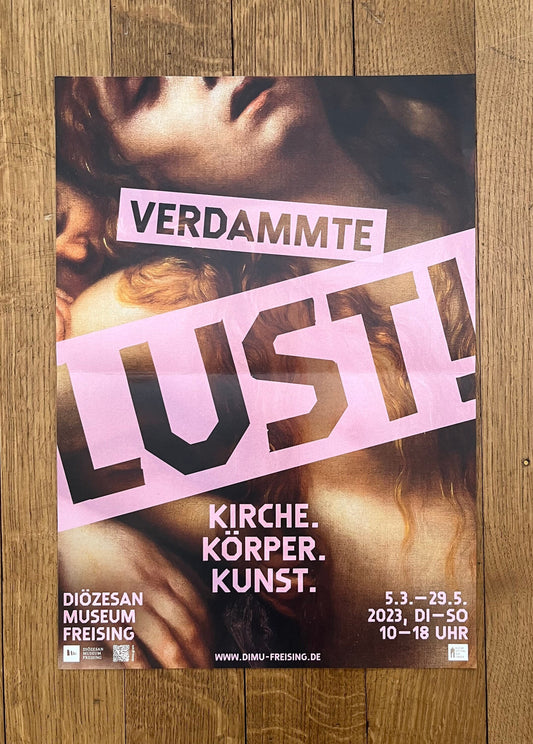 Verdammte Lust original art poster folded - 11.7"×16.5" (29.6×42cm)