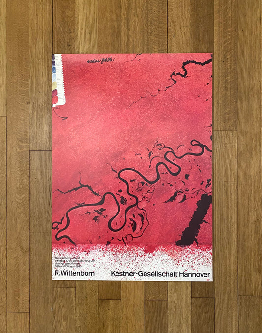 Rainer Wittenborn original art poster - 23.4"×33.1" (59.5×84cm)