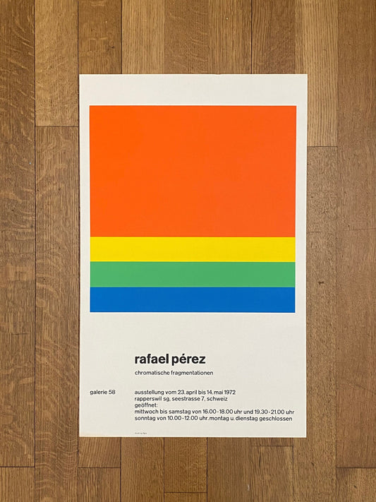Rafael Pérez art exhibition poster - 17.7"×28.3" (45×72cm)