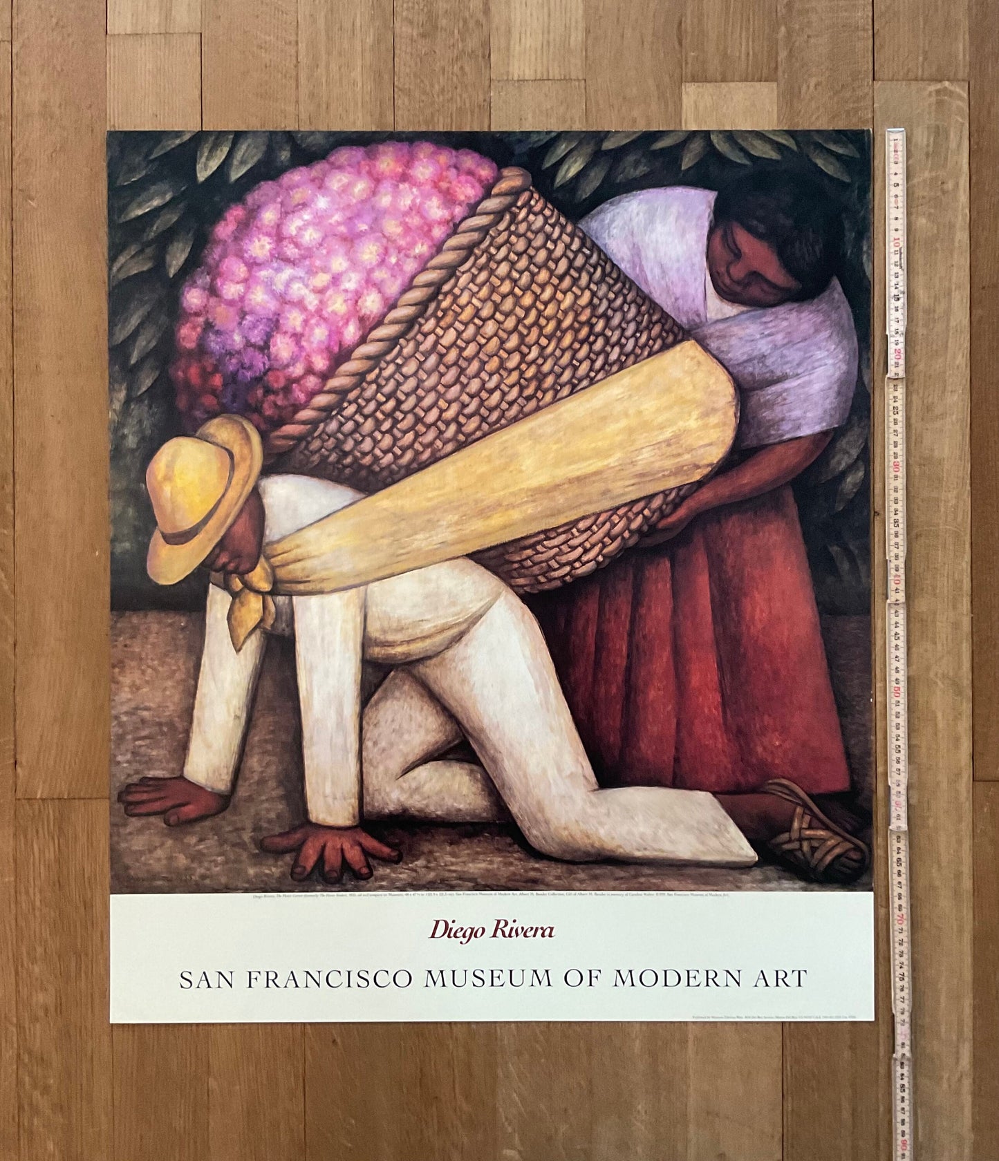 Diego Rivera art exhibition poster - 26.8"×31.3" (68×79.5cm)