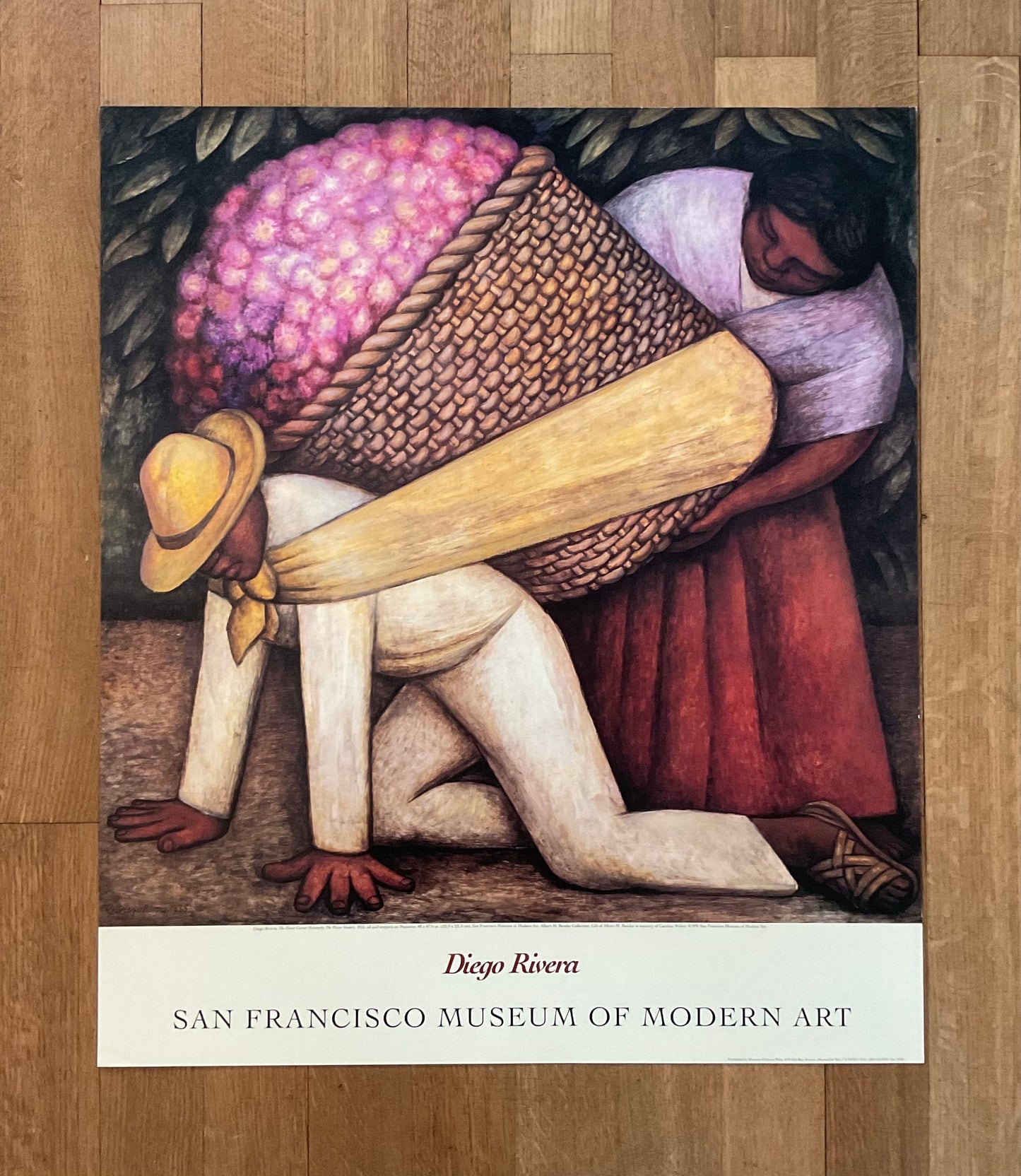 Diego Rivera art exhibition poster - 26.8"×31.3" (68×79.5cm)