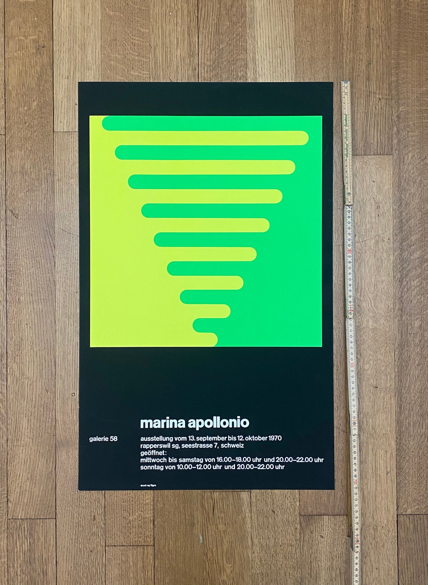 Marina Apollonio original art poster - 17.7"×28.3" (45×72cm)
