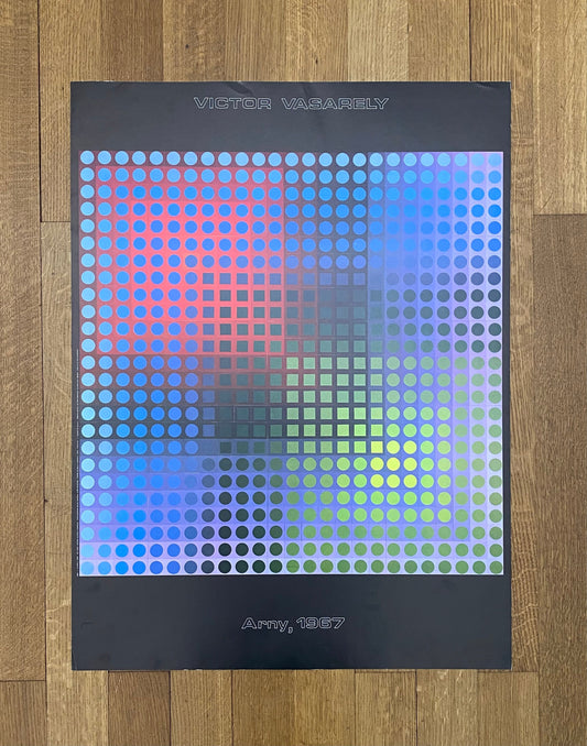 Victor Vasarely original art poster - 24.0"×31.9" (61×81cm)