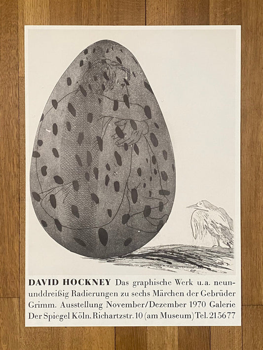 David Hockney original exhibition poster - 22.8"×31.9" (58×81cm)