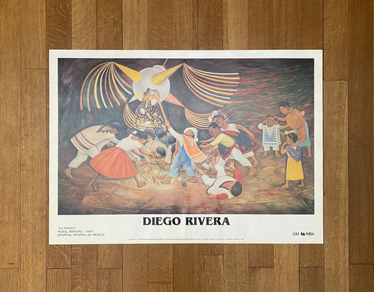 Diego Rivera art exhibition poster - 36.4"×25.8" (92.5×65.5cm)
