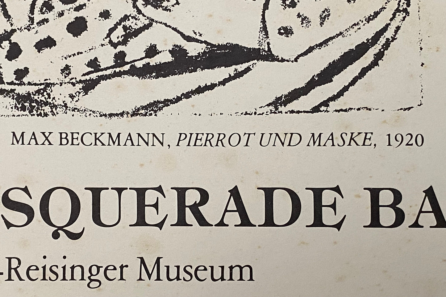 Max Beckmann art exhibition poster - 14.2"×20.1" (36×51cm)