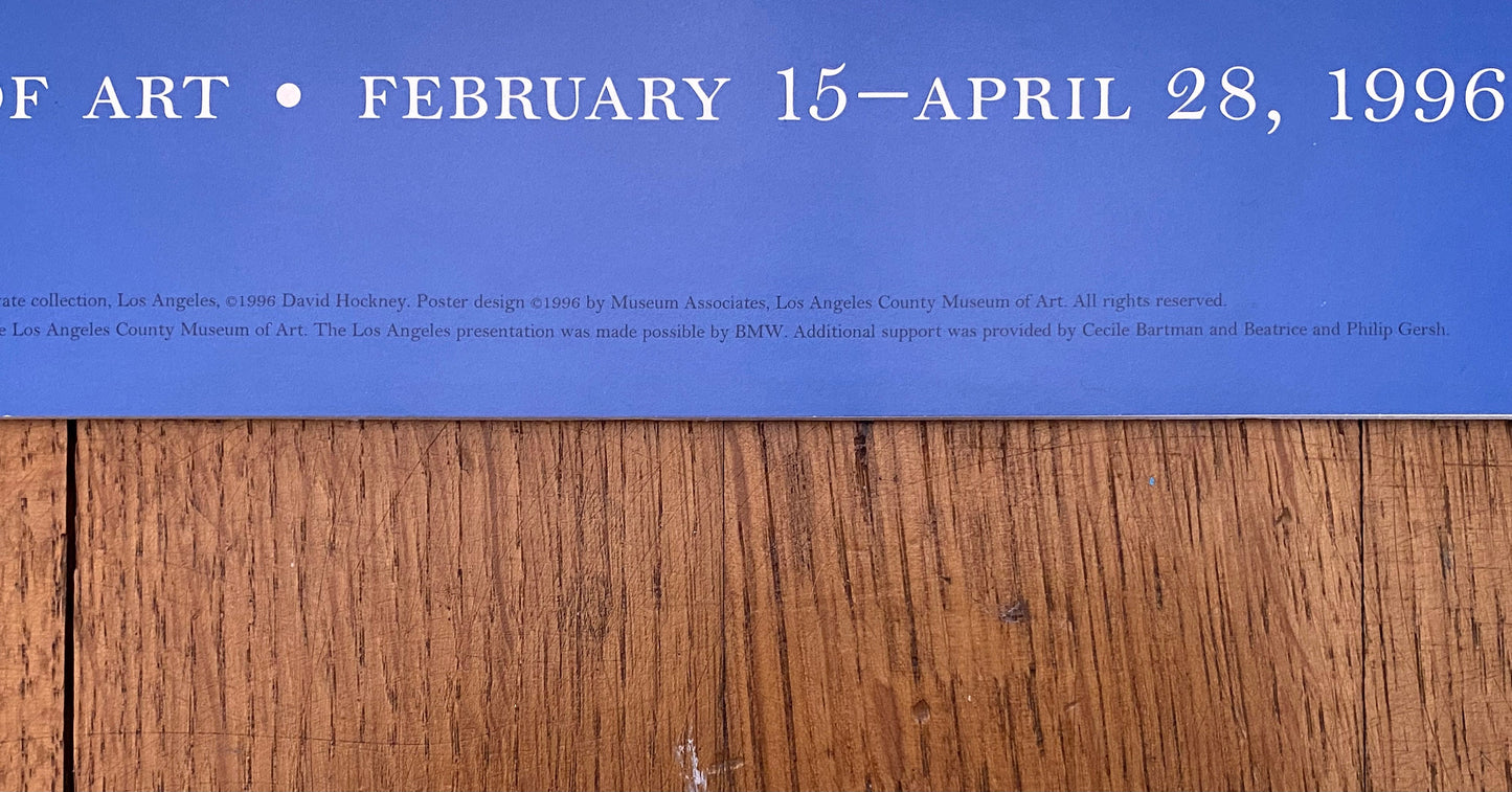 David Hockney original exhibition poster - 26.8"×26.8" (68×68cm)