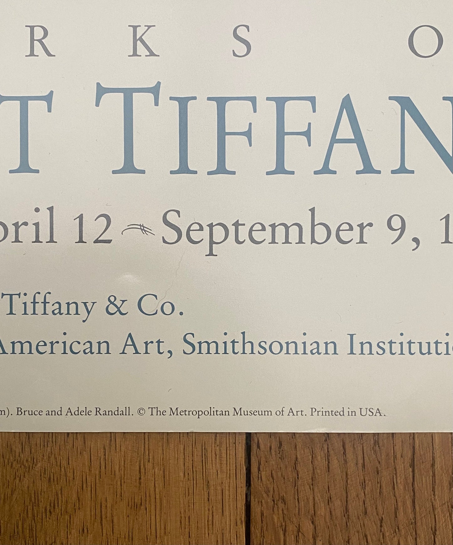 Louis Comfort Tiffany original art poster - 16.9"×41.9" (43×106.5cm)