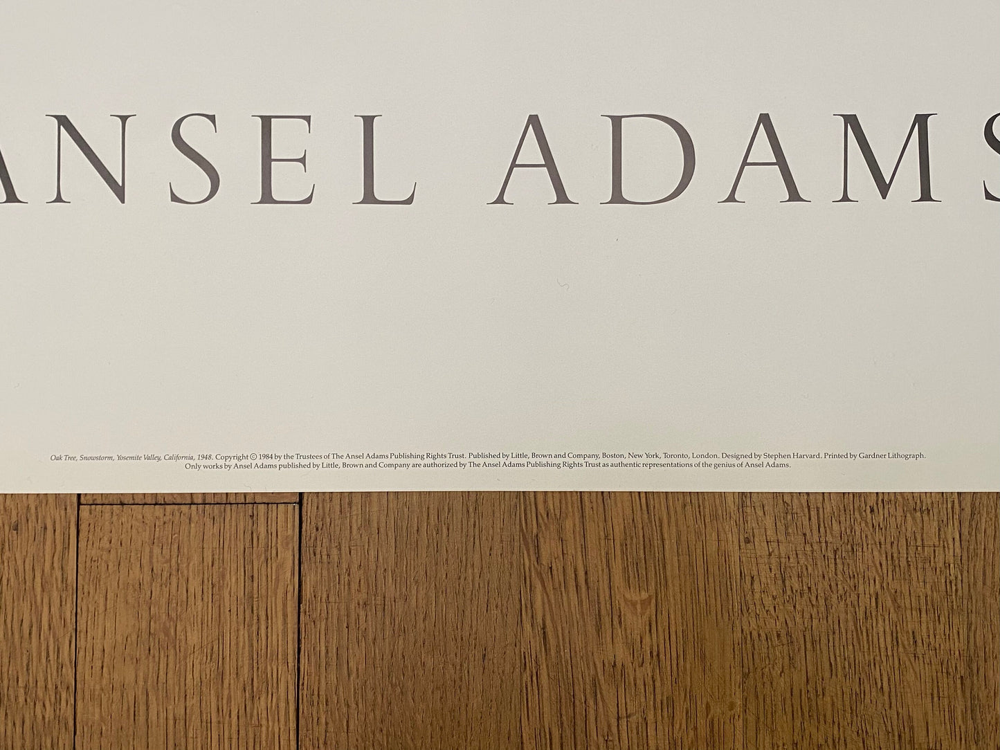 Ansel Adams original photography poster - 25.6"×35.8" (65×91cm)