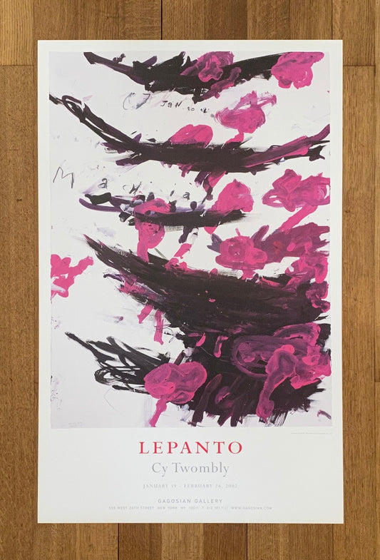 Cy Twombly original art poster - 24.0"×38.0" (61×96.5cm)