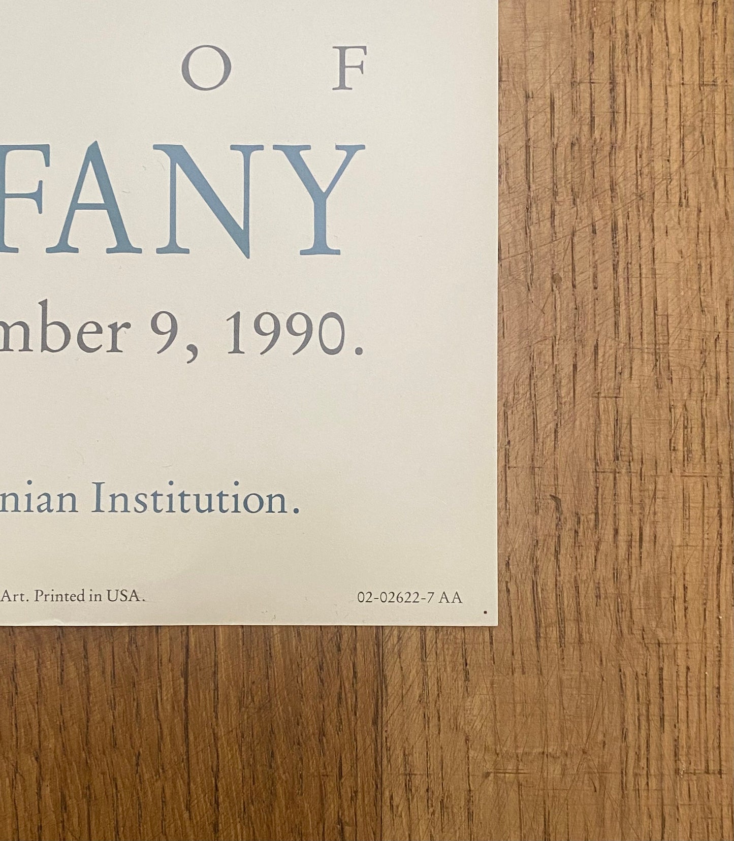 Louis Comfort Tiffany original art poster - 16.9"×41.9" (43×106.5cm)
