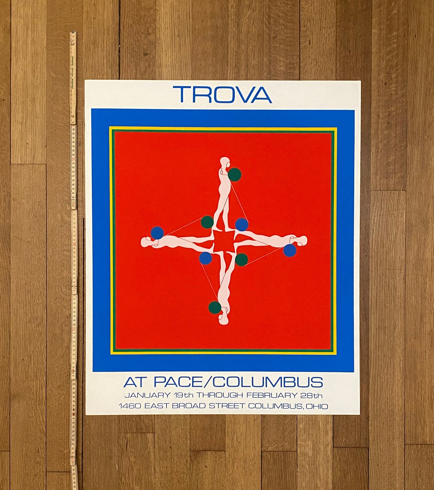 Ernest Trova original art poster - 25.6"×31.3" (65×79.5cm)