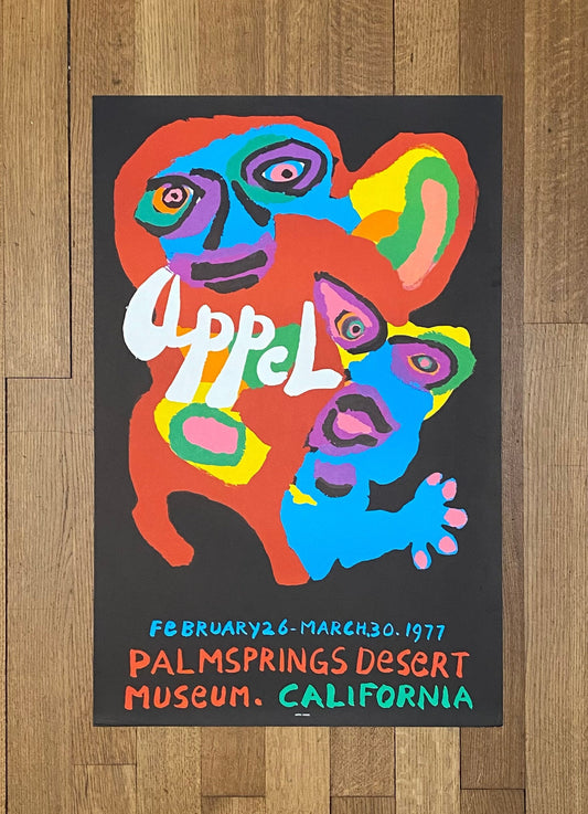 Karel Appel original art exhibition poster - 21.3"×32.7" (54×83cm)