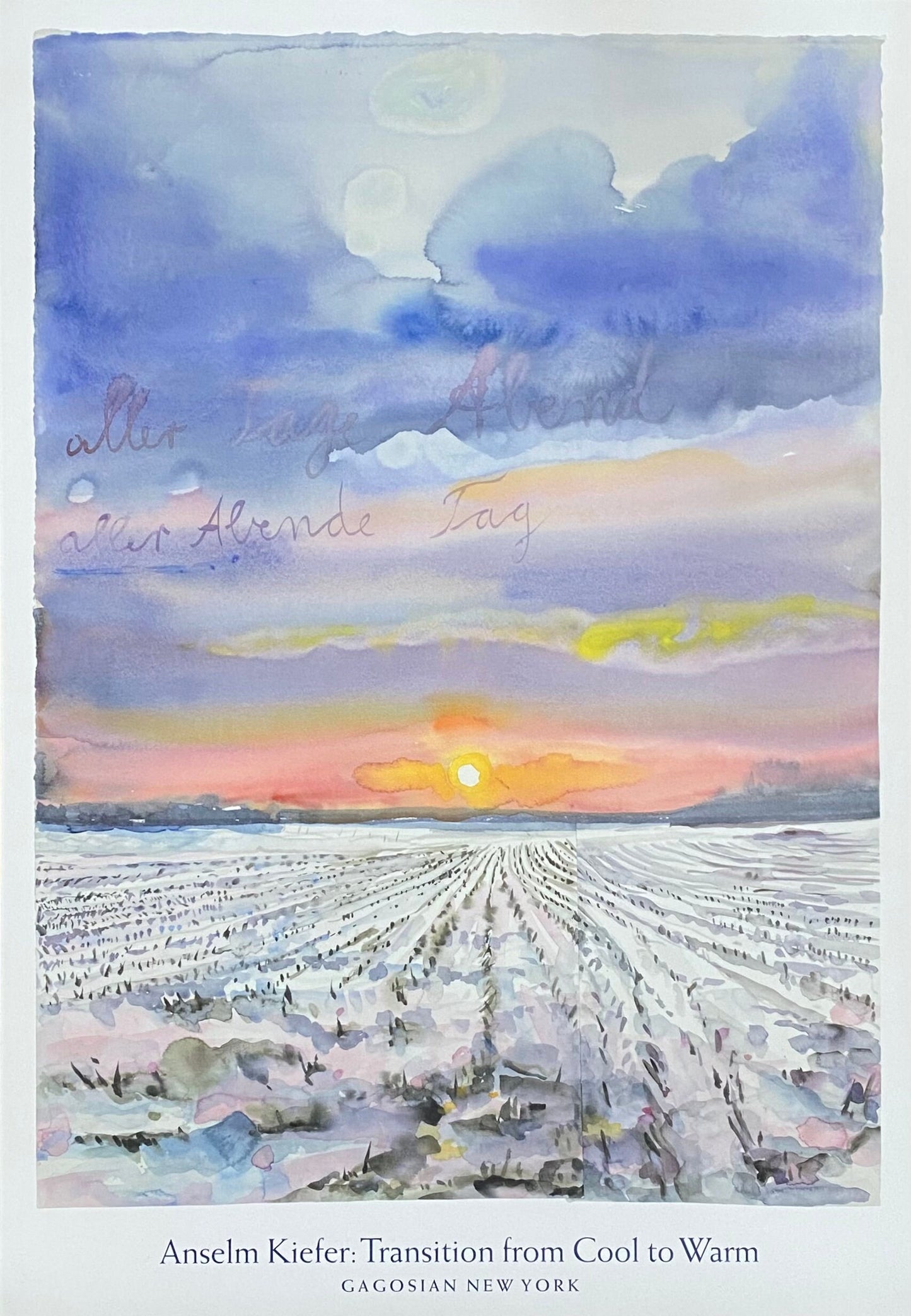Anselm Kiefer original art poster - 27.0"×39.0" (68.5×99cm)