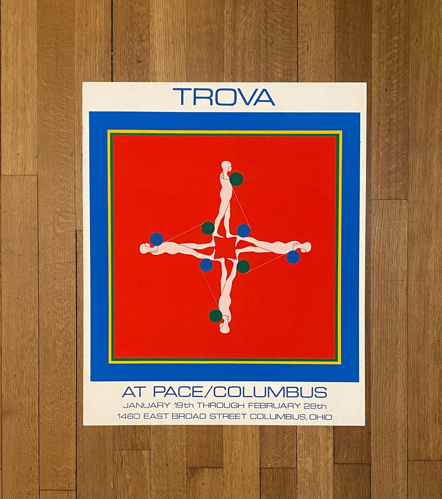 Ernest Trova original art poster - 25.6"×31.3" (65×79.5cm)