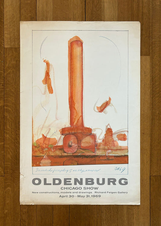 Claes Oldenburg original art poster - 25.0"×38.0" (63.5×96.5cm)