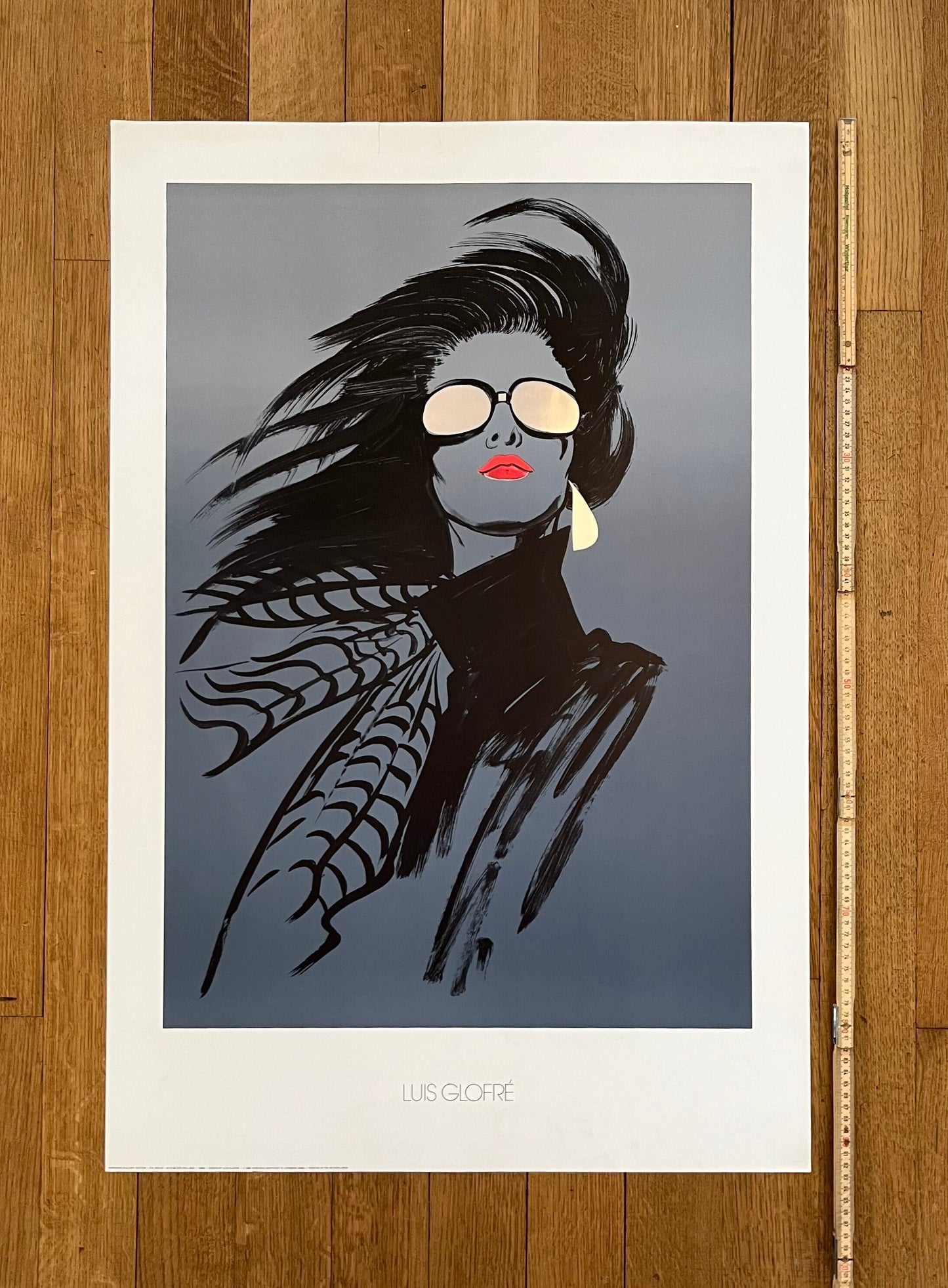Luis Glofré original art poster - 24.4"×36.6" (62×93cm)