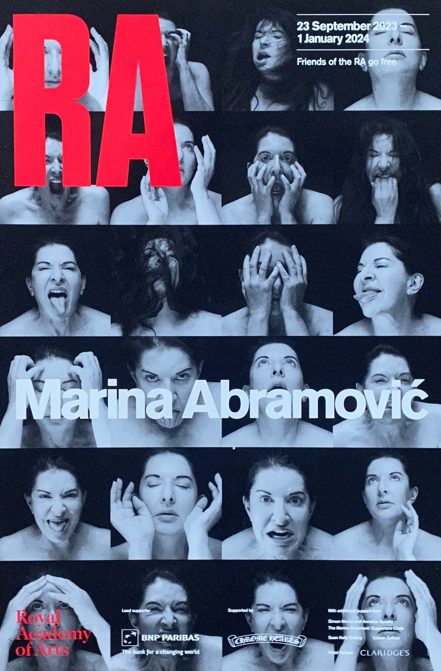 Marina Abramovic original art poster - 20.1"×29.9" (51×76cm)