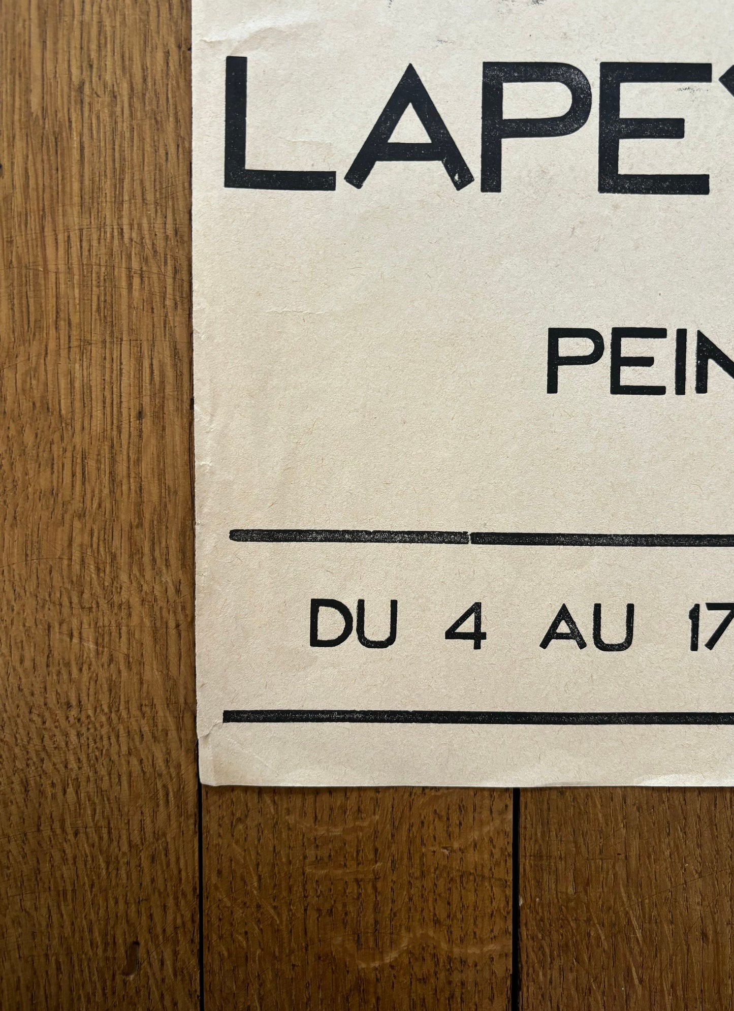 Lapeyrière original art poster - 12.6"×19.9" (32×50.5cm)