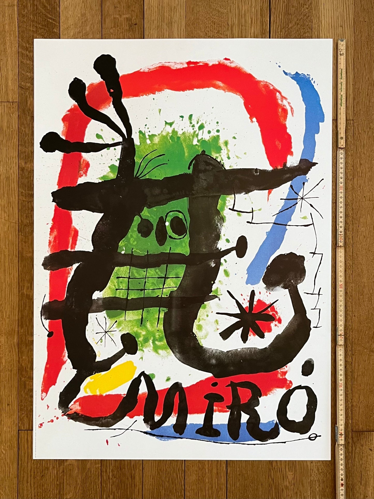 Miró original art exhibition poster - 24.0"×34.3" (61×87cm)
