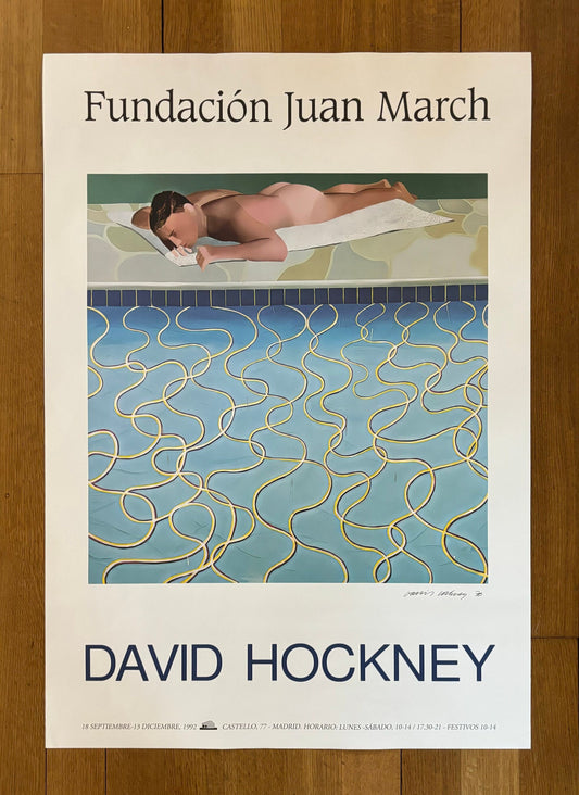 David Hockney exhibition poster - 27.6"×39.4" (70×100cm)