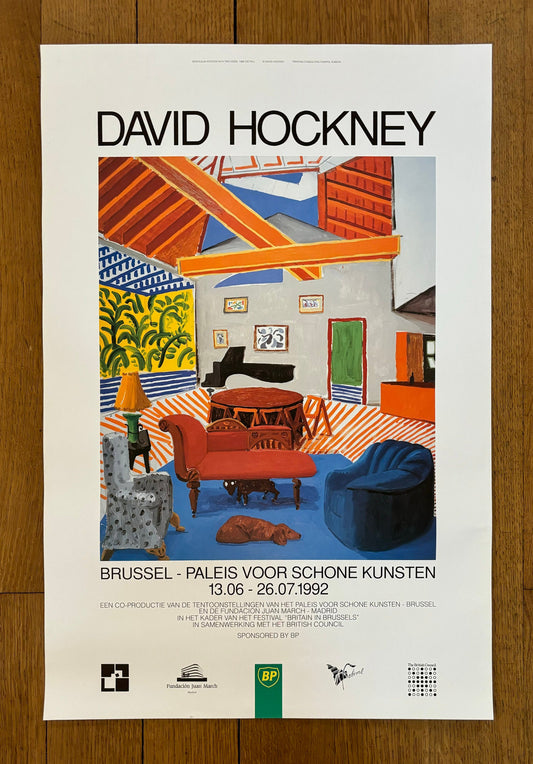 David Hockney original art poster used - 15.7"×23.6" (40×60cm)