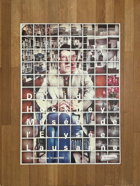 David Hockney original art poster used - 35.4"×50.4" (90×128cm)