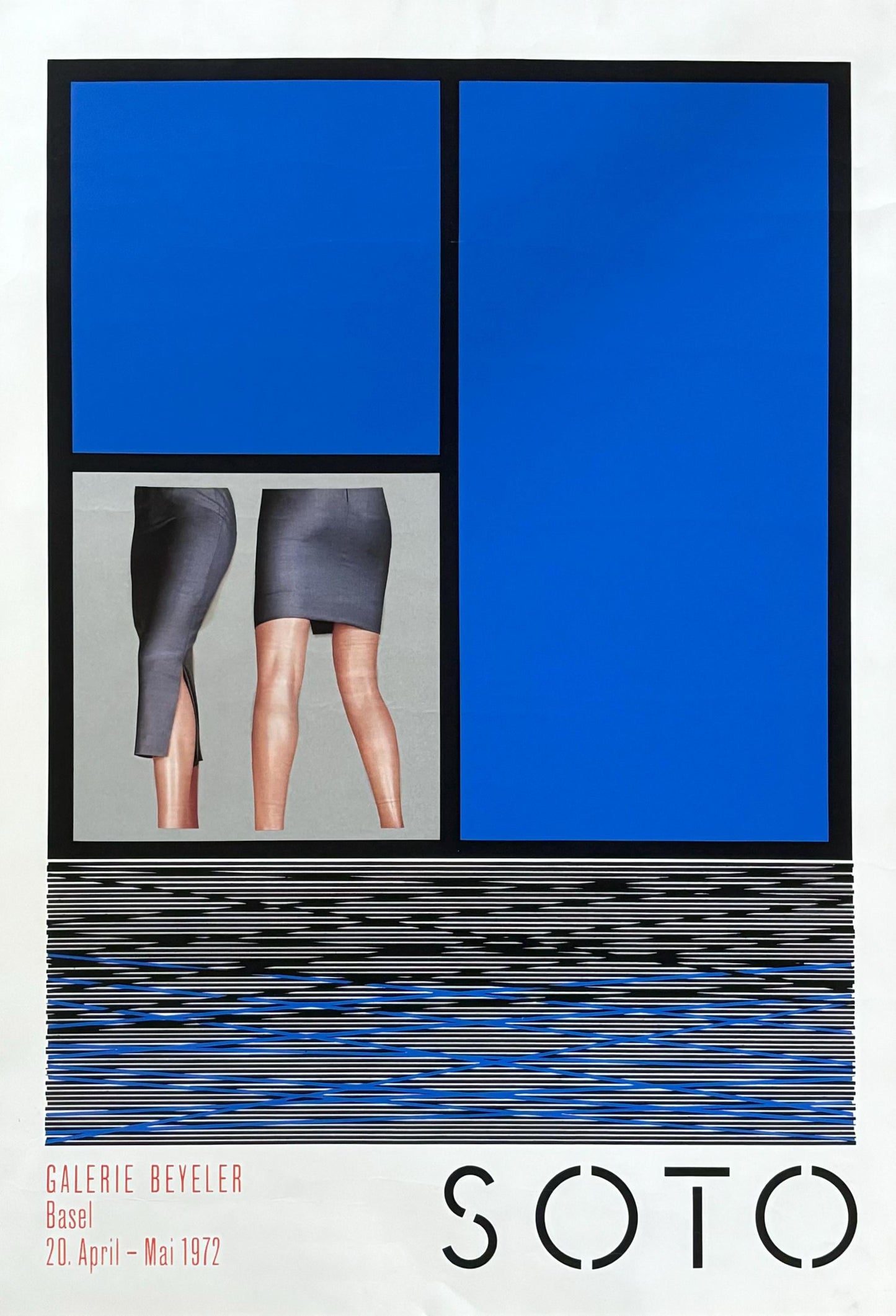 Jesús Rafael Soto original art poster - 20.1"×28.7" (51×73cm)