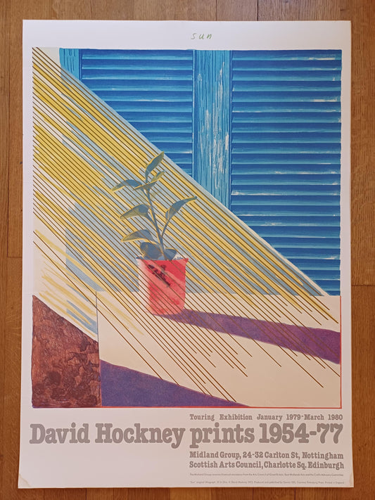 David Hockney original poster used - 27.2"×38.2" (69×97cm)