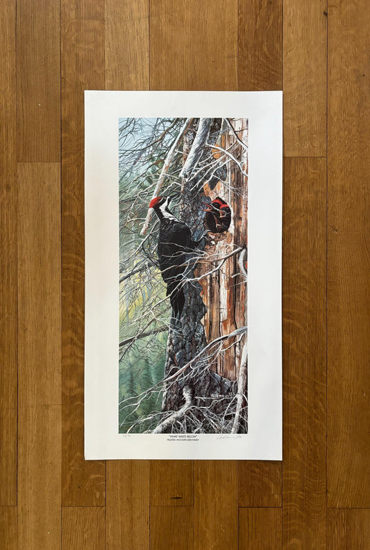 What Waits Below original art poster - 15.0"×28.0" (38×71cm)