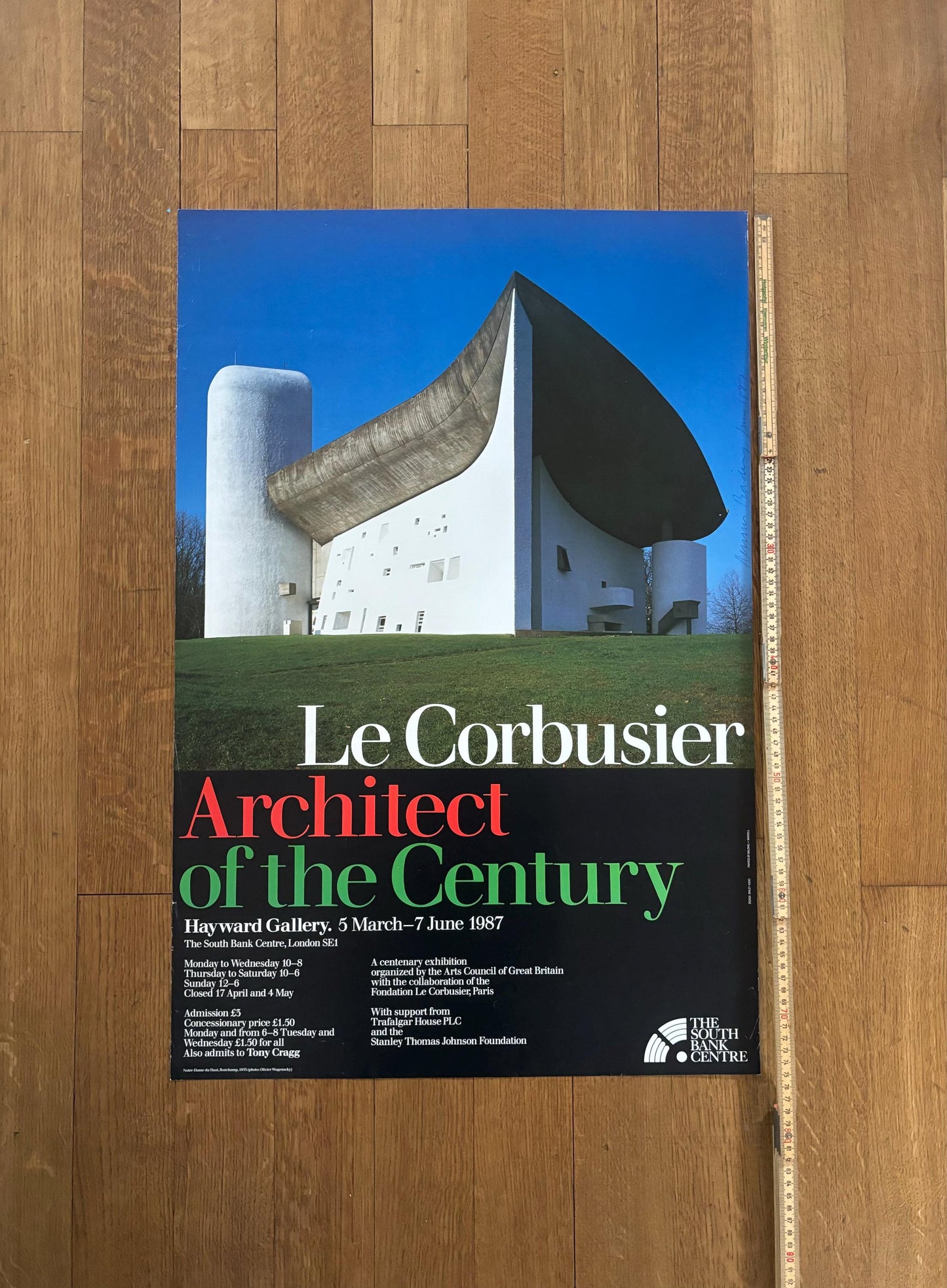 Le Corbusier original art poster - 20.1"×29.9" (51×76cm)