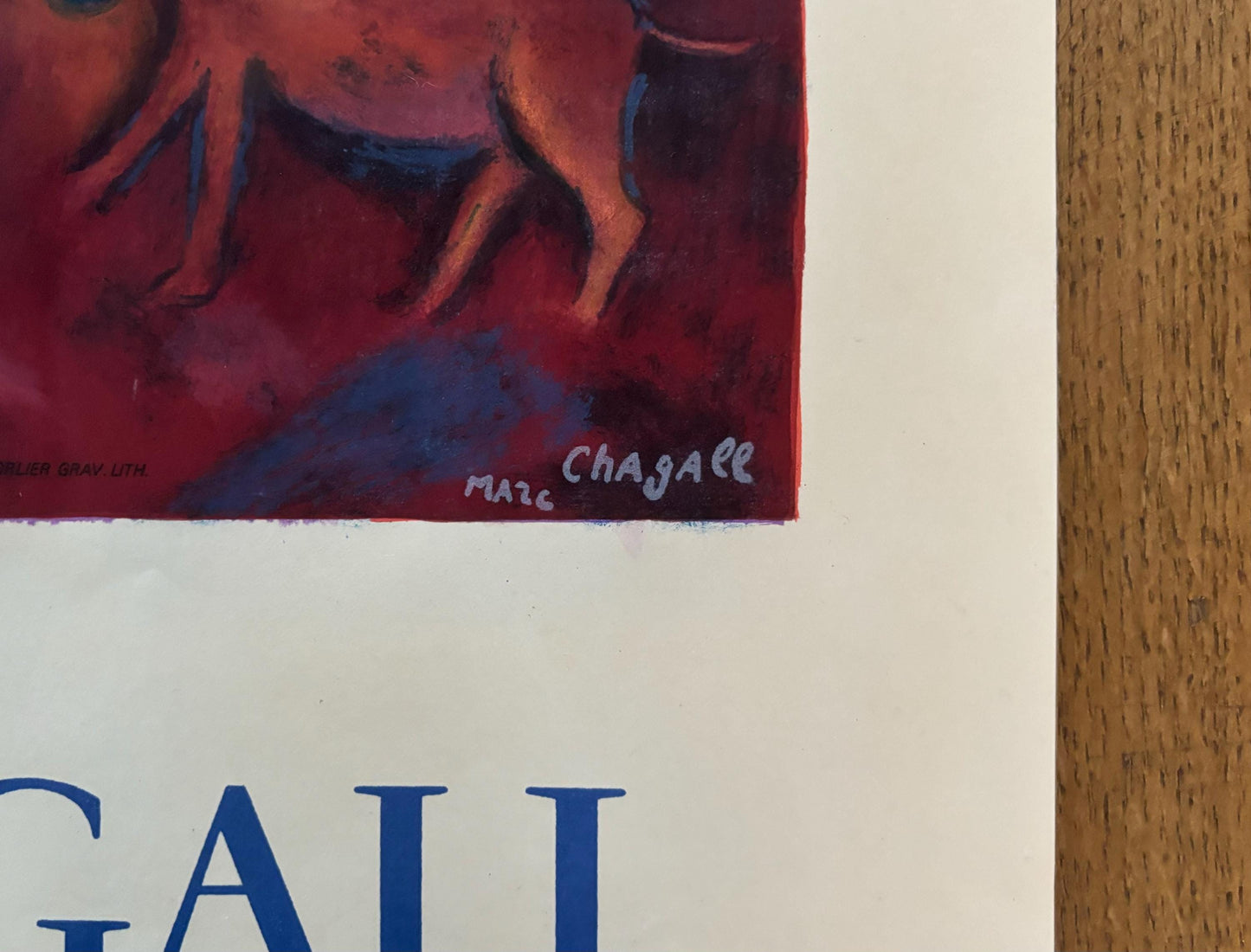 Marc Chagall original art poster - 22.0"×33.9" (56×86cm)