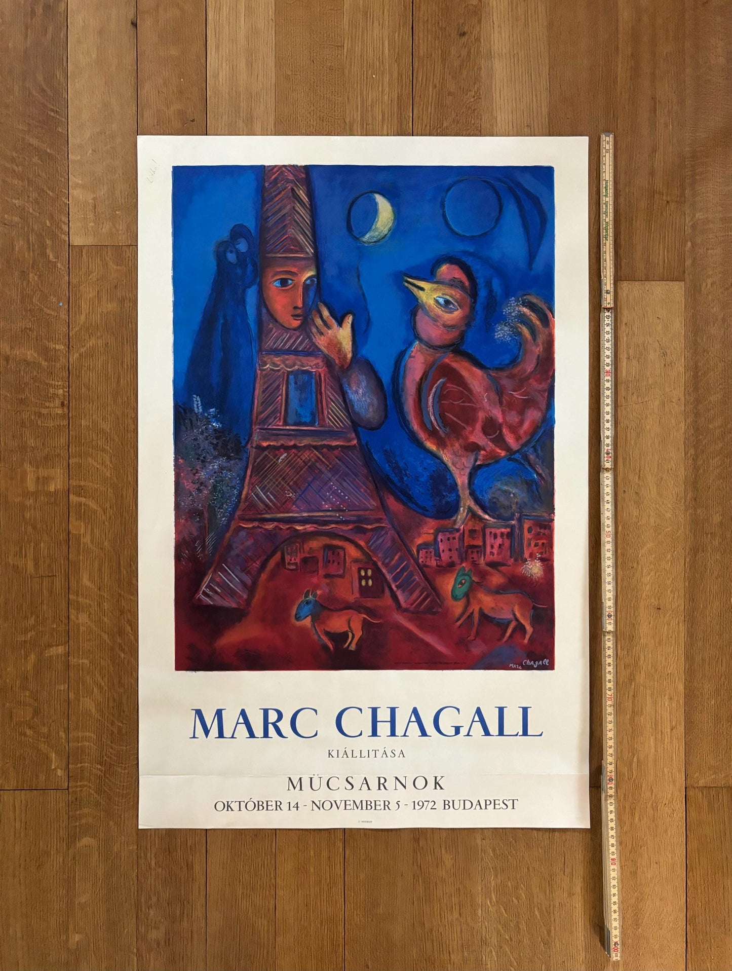 Marc Chagall original art poster - 22.0"×33.9" (56×86cm)