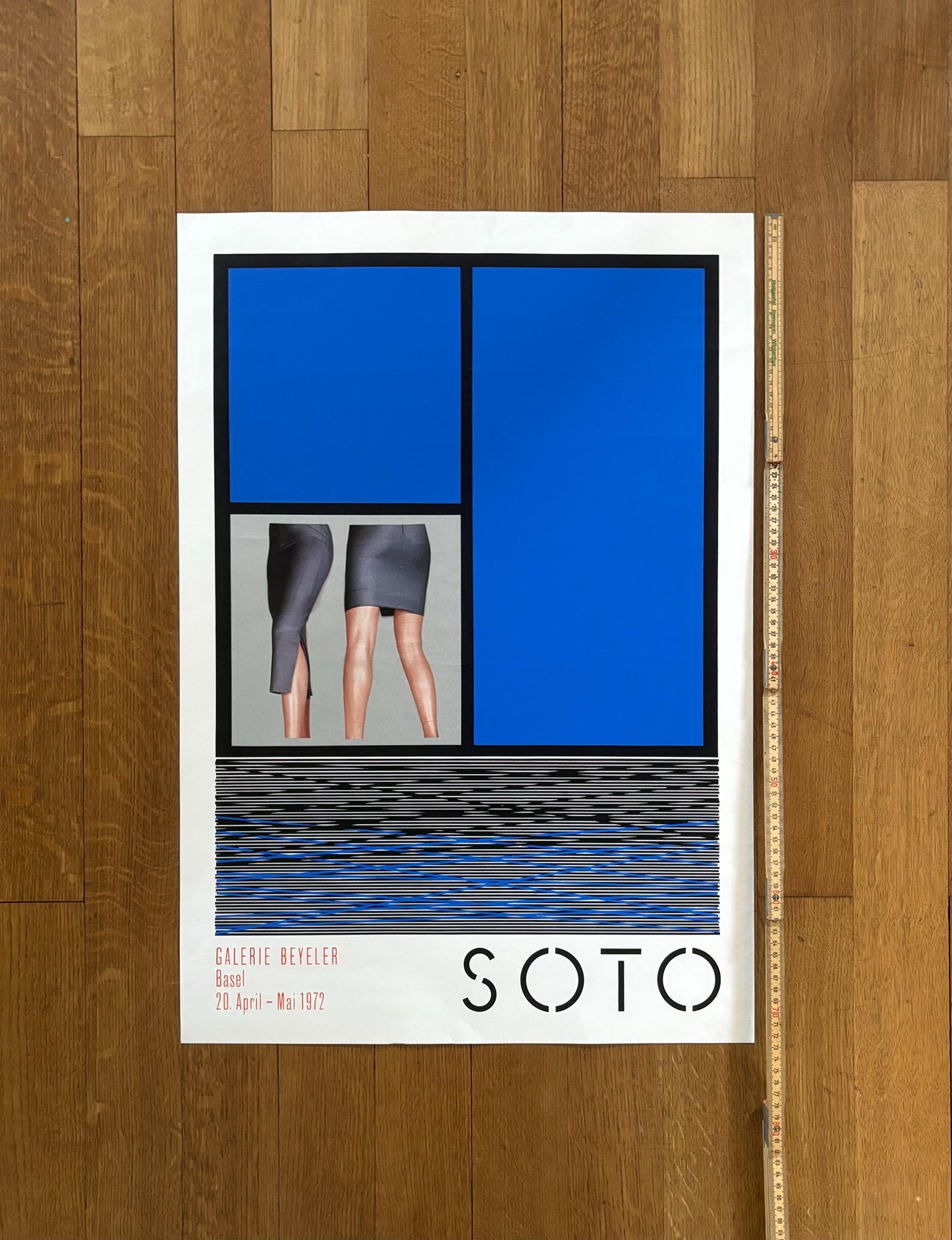 Jesús Rafael Soto original art poster - 20.1"×28.7" (51×73cm)
