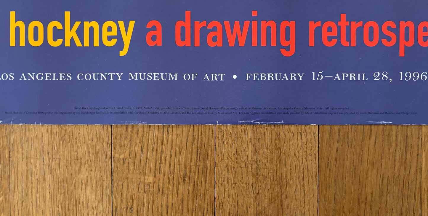David Hockney original art poster - 26.8"×24.0" (68×61cm)